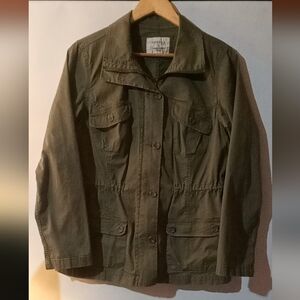 Sonoma Goods for Life Women’s Olive Green Utility Jacket - Size Large